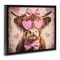 Stupell Industries Cute Cattle Pink Hearts Floating Frame, design by Shawna Stewart